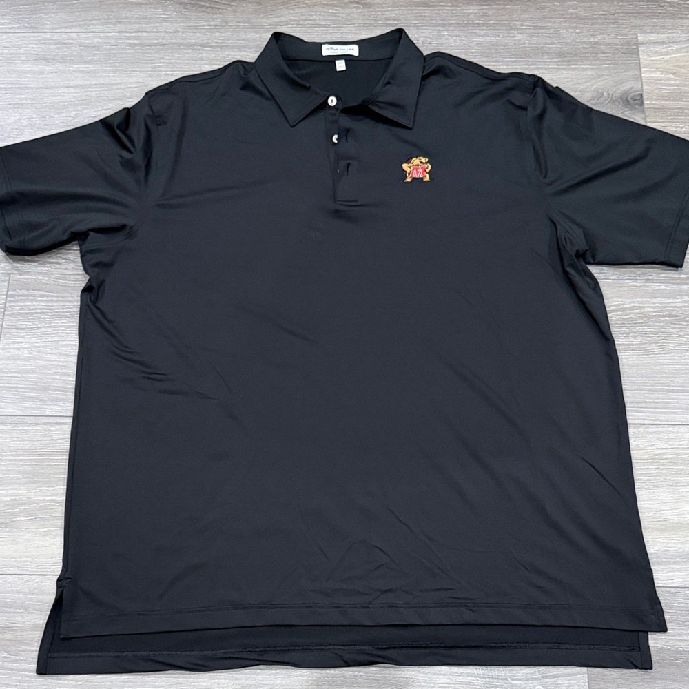 Peter Millar U OF MD Terps Men's Black Polo Shirt, XXL